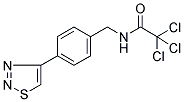 2,2,2-TRICHLORO-N-[4-(1,2,3-THIADIAZOL-4-YL)BENZYL]ACETAMIDE 结构式