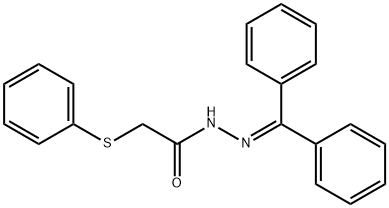 N'-(DIPHENYLMETHYLENE)-2-(PHENYLSULFANYL)ACETOHYDRAZIDE 结构式