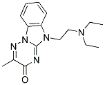 5-[2-(DIETHYLAMINO)ETHYL]-2-METHYL[1,2,4]TRIAZINO[2,3-A]BENZIMIDAZOL-3(5H)-ONE 结构式