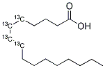 十六烷酸-5,6,7,8-13C4 结构式