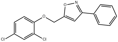 2,4-DICHLOROPHENYL (3-PHENYL-5-ISOXAZOLYL)METHYL ETHER 结构式