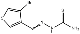 2-[(E)-(4-BROMO-3-THIENYL)METHYLIDENE]-1-HYDRAZINECARBOTHIOAMIDE 结构式