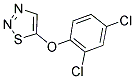 2,4-DICHLOROPHENYL 1,2,3-THIADIAZOL-5-YL ETHER 结构式