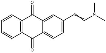 2-[2-(Dimethylamino)vinyl]anthra-9,10-quinone 结构式