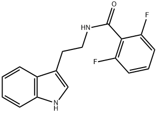 (2,6-DIFLUOROPHENYL)-N-(2-INDOL-3-YLETHYL)FORMAMIDE 结构式