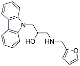 1-(9H-咔唑-9-基)-3-{[(呋喃-2-基)甲基]氨基}丙-2-醇 结构式