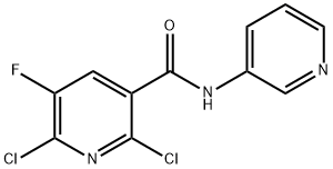 2,6-二氯-5-氟-N-(吡啶-3-基)烟酰胺 结构式