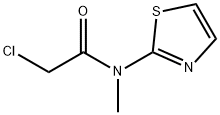 2-CHLORO-N-METHYL-N-THIAZOL-2-YL-ACETAMIDE 结构式