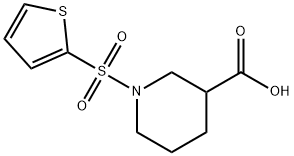 1-(噻吩-2-磺酰基)-哌啶-3-羧酸 结构式