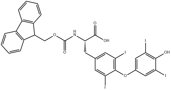 FMOC-L-甲状腺素 结构式