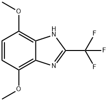 4,7-DIMETHOXY-2-(TRIFLUOROMETHYL)-1H-1,3-BENZIMIDAZOLE 结构式