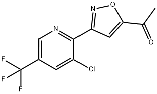 1-(3-[3-CHLORO-5-(TRIFLUOROMETHYL)-2-PYRIDINYL]-5-ISOXAZOLYL)-1-ETHANONE 结构式