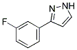 3-(3-FLUOROPHENYL)PYRAZOLE 结构式