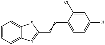 2-(2,4-DICHLOROSTYRYL)-1,3-BENZOTHIAZOLE 结构式