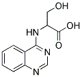 3-HYDROXY-2-(QUINAZOLIN-4-YLAMINO)-PROPIONIC ACID 结构式