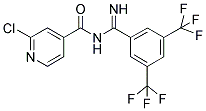 N-[[3,5-BIS(TRIFLUOROMETHYL)PHENYL](IMINO)METHYL]-2-CHLOROISONICOTINAMIDE 结构式