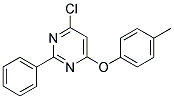 4-CHLORO-6-(4-METHYLPHENOXY)-2-PHENYLPYRIMIDINE 结构式