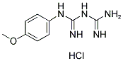 N-(4-METHOXYPHENYL)IMIDODICARBONIMIDIC DIAMIDE HYDROCHLORIDE 结构式