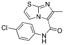 N-(4-CHLOROPHENYL)-6-METHYLIMIDAZO[2,1-B][1,3]THIAZOLE-5-CARBOXAMIDE 结构式