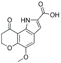 5-METHOXY-9-OXO-1,7,8,9-TETRAHYDROPYRANO[2,3-G]INDOLE-2-CARBOXYLIC ACID 结构式