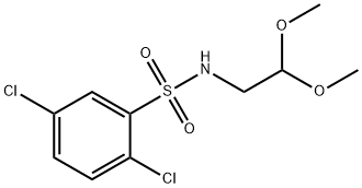 ((2,5-DICHLOROPHENYL)SULFONYL)(2,2-DIMETHOXYETHYL)AMINE 结构式