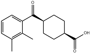 CIS-4-(2,3-DIMETHYLBENZOYL)CYCLOHEXANE-1-CARBOXYLIC ACID 结构式