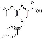 L-CYSTEINE-N-T-BOC, S-P-METHYLBENZYL (15N) 结构式