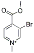 3-BROMO-4-(METHOXYCARBONYL)-1-METHYLPYRIDINIUM 结构式