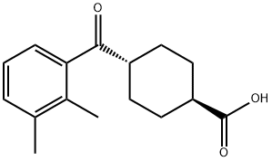 TRANS-4-(2,3-DIMETHYLBENZOYL)CYCLOHEXANE-1-CARBOXYLIC ACID 结构式