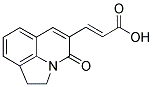 (2E)-3-(4-OXO-1,2-DIHYDRO-4H-PYRROLO[3,2,1-IJ]QUINOLIN-5-YL)ACRYLIC ACID 结构式