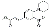 METHYL 3-(3-NITRO-4-PIPERIDINOPHENYL)ACRYLATE 结构式
