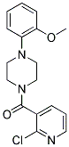 (2-CHLOROPYRIDIN-3-YL)[4-(2-METHOXYPHENYL)PIPERAZINO]METHANONE 结构式