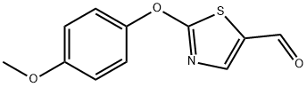 2-(4-甲氧基苯氧基)噻唑-5-甲醛 结构式