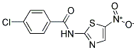 4-CHLORO-N-(5-NITRO-1,3-THIAZOL-2-YL)BENZENECARBOXAMIDE 结构式