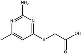 (2-氨基-6-甲基-嘧啶-4-基磺酰基)-乙酸 结构式