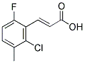 2-CHLORO-6-FLUORO-3-METHYLCINNAMIC ACID 结构式