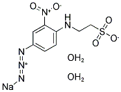 N-(4-AZIDO-2-NITROPHENYL)-2-AMINOETHYLSULFONATE, SODIUM SALT, DIHYDRATE 结构式