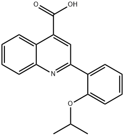 2-(2-异丙氧芬基)-喹啉-4-羧酸 结构式
