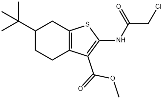 6-叔丁基-2-(2-氯乙烷酰基氨基)-4,5,6,7-四氢-1 结构式