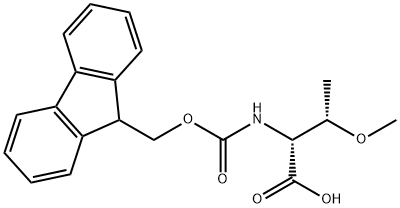 FMOC-D-THR(ME)-OH 结构式
