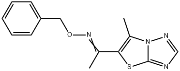 1-(6-METHYL[1,3]THIAZOLO[3,2-B][1,2,4]TRIAZOL-5-YL)-1-ETHANONE O-BENZYLOXIME 结构式