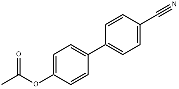 4'-CYANO[1,1'-BIPHENYL]-4-YL ACETATE 结构式