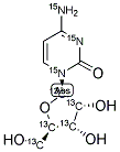 CYTIDINE (RIBOSE-13C5; U-15N3) 结构式