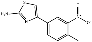 4-(4-甲基-3-硝基苯基)-1,3-噻唑-2-胺 结构式