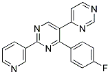 4-(4-FLUOROPHENYL)-2-(PYRIDIN-3-YL)-5-(PYRIMIDIN-4-YL)PYRIMIDINE 结构式