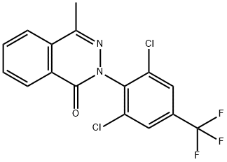 2-[2,6-DICHLORO-4-(TRIFLUOROMETHYL)PHENYL]-4-METHYL-1(2H)-PHTHALAZINONE 结构式