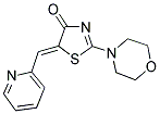 (5Z)-2-MORPHOLIN-4-YL-5-(PYRIDIN-2-YLMETHYLENE)-1,3-THIAZOL-4(5H)-ONE 结构式