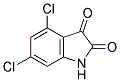 4,6-DICHLORO-1H-INDOLE-2,3-DIONE 结构式