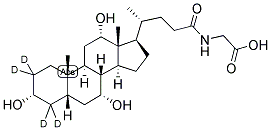 GLYCOCHOLIC-2,2,4,4-D4 ACID 结构式