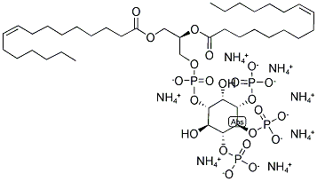 1,2-DIPALMITOYL-SN-GLYCERO-3-PHOSPHO-1-D-MYO-INOSITOL-3,4,5-TRIS PHOSPHATE 7NH3 结构式